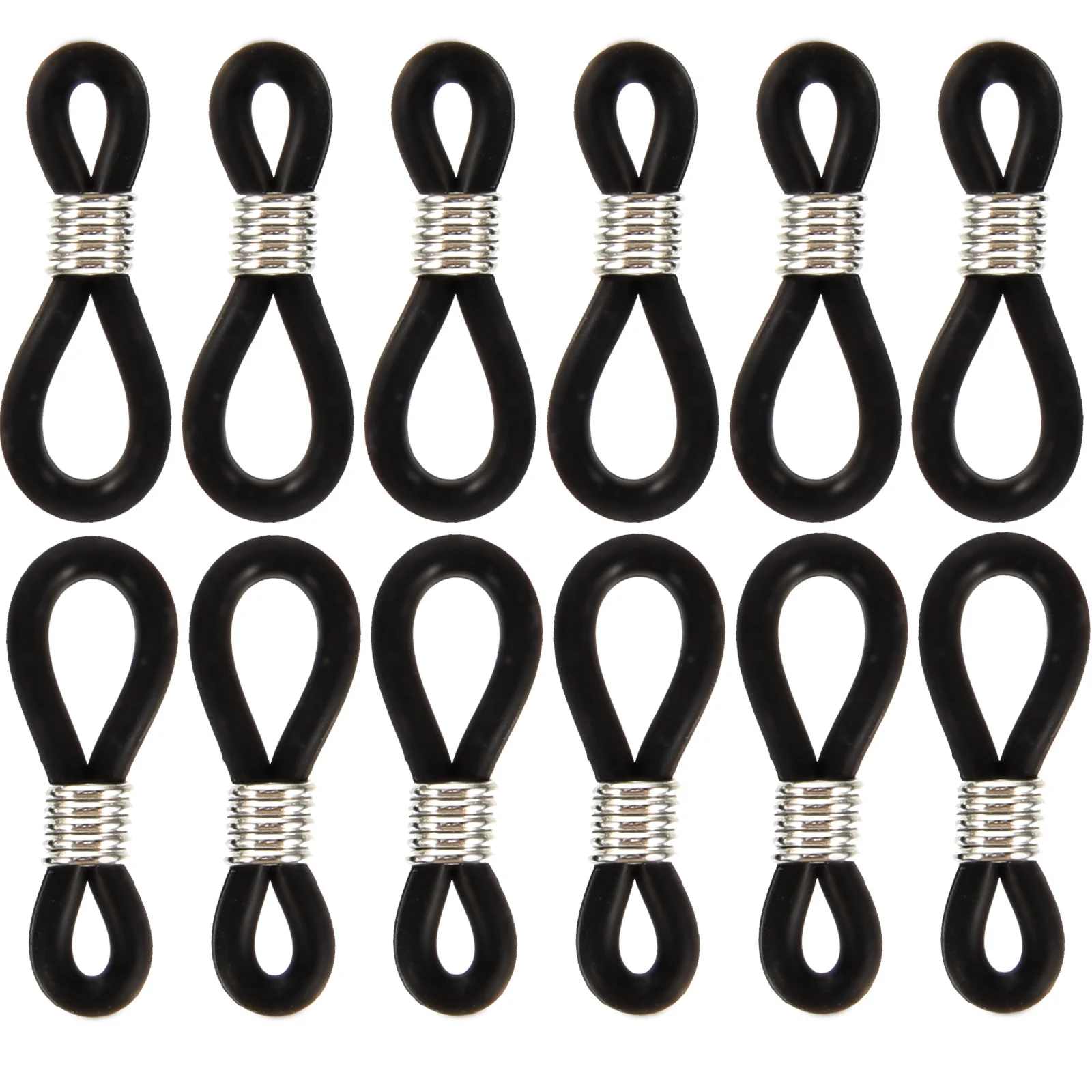 100pcs Glasses Chain Accessories Silicone Connectors for Eyeglasses Stainless Steel Cord Ends Black Secure Eyewear Holder
100pcs Glasses Chain Accessories Silicone Connectors for Eyeglasses Stainless Steel Cord Ends Black Secure Eyewear Holder