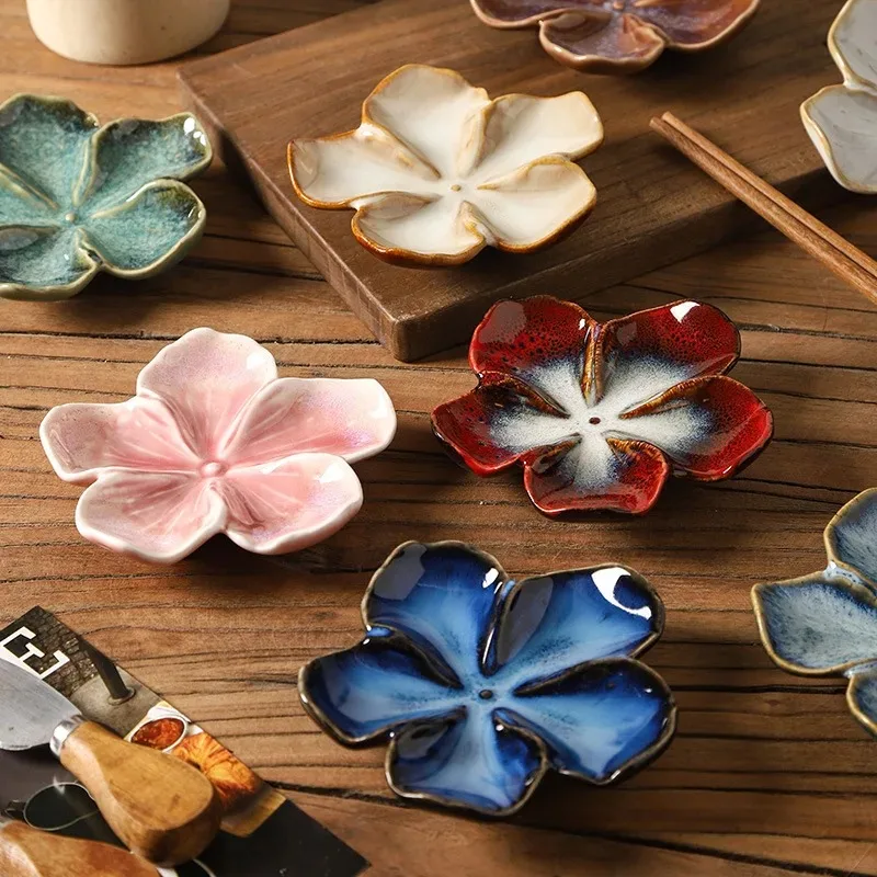 Vintage Ceramic Craft Dish Flower Shaped Small Plate Creative Dipping Sauce Seasoning Container Multicolor Kiln Kitchen Supplies
Vintage Ceramic Craft Dish Flower Shaped Small Plate Creative Dipping Sauce Seasoning Container Multicolor Kiln Kitchen Supplies