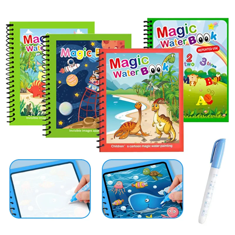 3/5pcs Water Drawing Book with Refillable Water Pen Cartoon Pattern Magic Painting Drawing Board Reusable Gift for Boy Girls TMZ
3/5pcs Water Drawing Book with Refillable Water Pen Cartoon Pattern Magic Painting Drawing Board Reusable Gift for Boy Girls TMZ