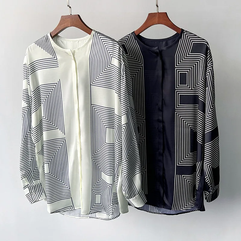 2023 Spring Summer New OL Stripe Shirt Fashion Women's High Quality Elegant Long Sleeves Blouses Top C915
2023 Spring Summer New OL Stripe Shirt Fashion Women's High Quality Elegant Long Sleeves Blouses Top C915