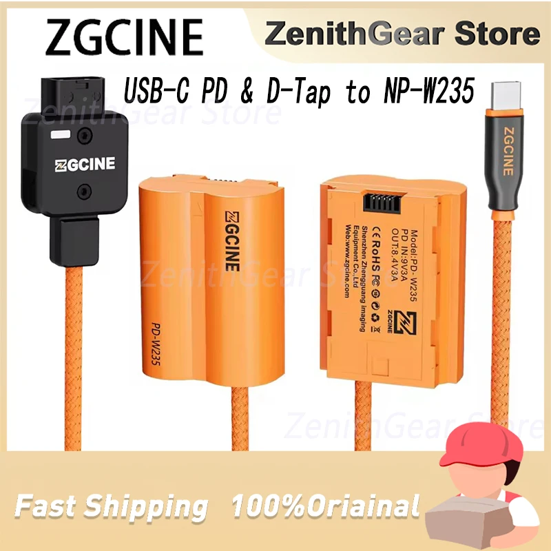 ZGCINE USB-C PD to NP-W235 & D-Tap to NP-W235 Dummy Battery Cable for Fujifilm X-T5 X=T4 X-H2 X-H2S X-S20 GFX 100S 100II 50SII
ZGCINE USB-C PD to NP-W235 & D-Tap to NP-W235 Dummy Battery Cable for Fujifilm X-T5 X=T4 X-H2 X-H2S X-S20 GFX 100S 100II 50SII