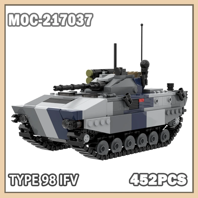 MOC-217037 Military War Type 98 IFV Building Block Model Brick Set Creative Gifts Assemble Beginner Set Adults DIY Toys 452PCS
MOC-217037 Military War Type 98 IFV Building Block Model Brick Set Creative Gifts Assemble Beginner Set Adults DIY Toys 452PCS