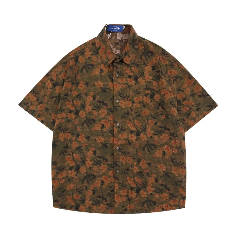 Men Clothing 2023 Vintage Floral Shirt Short Sleeve Summer New Trend Oversize Casual Vintage Couple Shirt
Men Clothing 2023 Vintage Floral Shirt Short Sleeve Summer New Trend Oversize Casual Vintage Couple Shirt