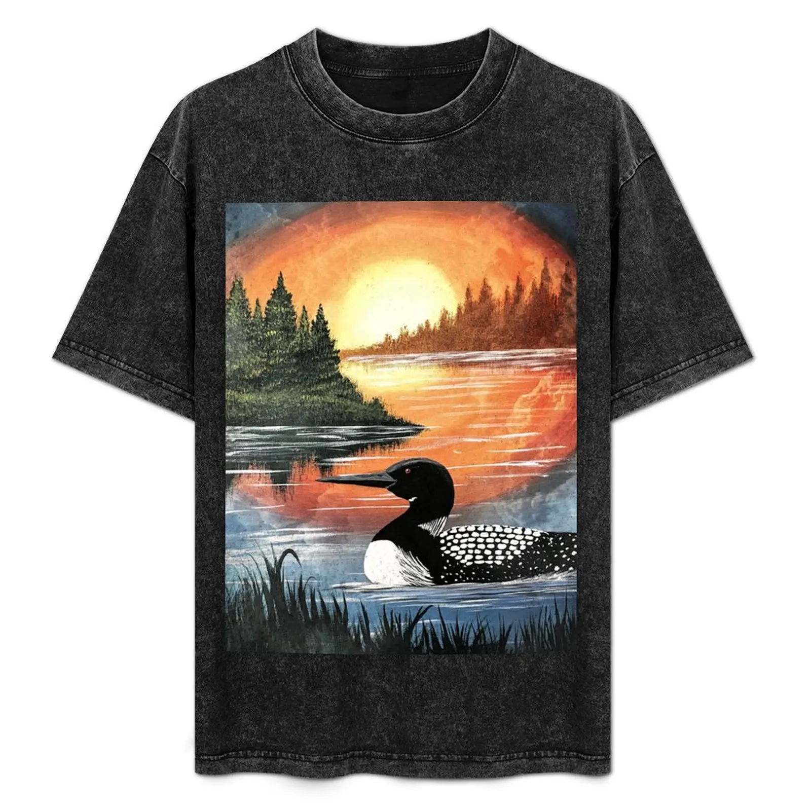 Sunset Loon T-Shirt Urban Style Casual Short Sleeve Top
Sunset Loon T-Shirt Urban Style Casual Short Sleeve Top