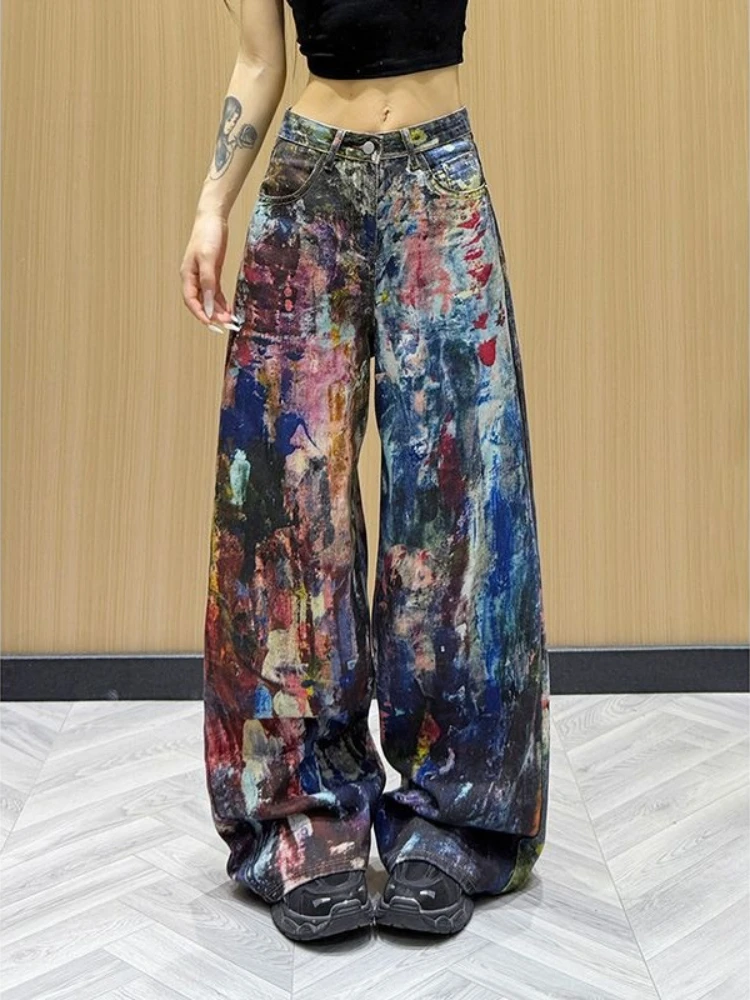 Women's American Vintage Patchwork Jeans 2026 Summer High Waist Straight Leg Denim Pants Loose Baggy Floor Length Streetwear
Women's American Vintage Patchwork Jeans 2026 Summer High Waist Straight Leg Denim Pants Loose Baggy Floor Length Streetwear