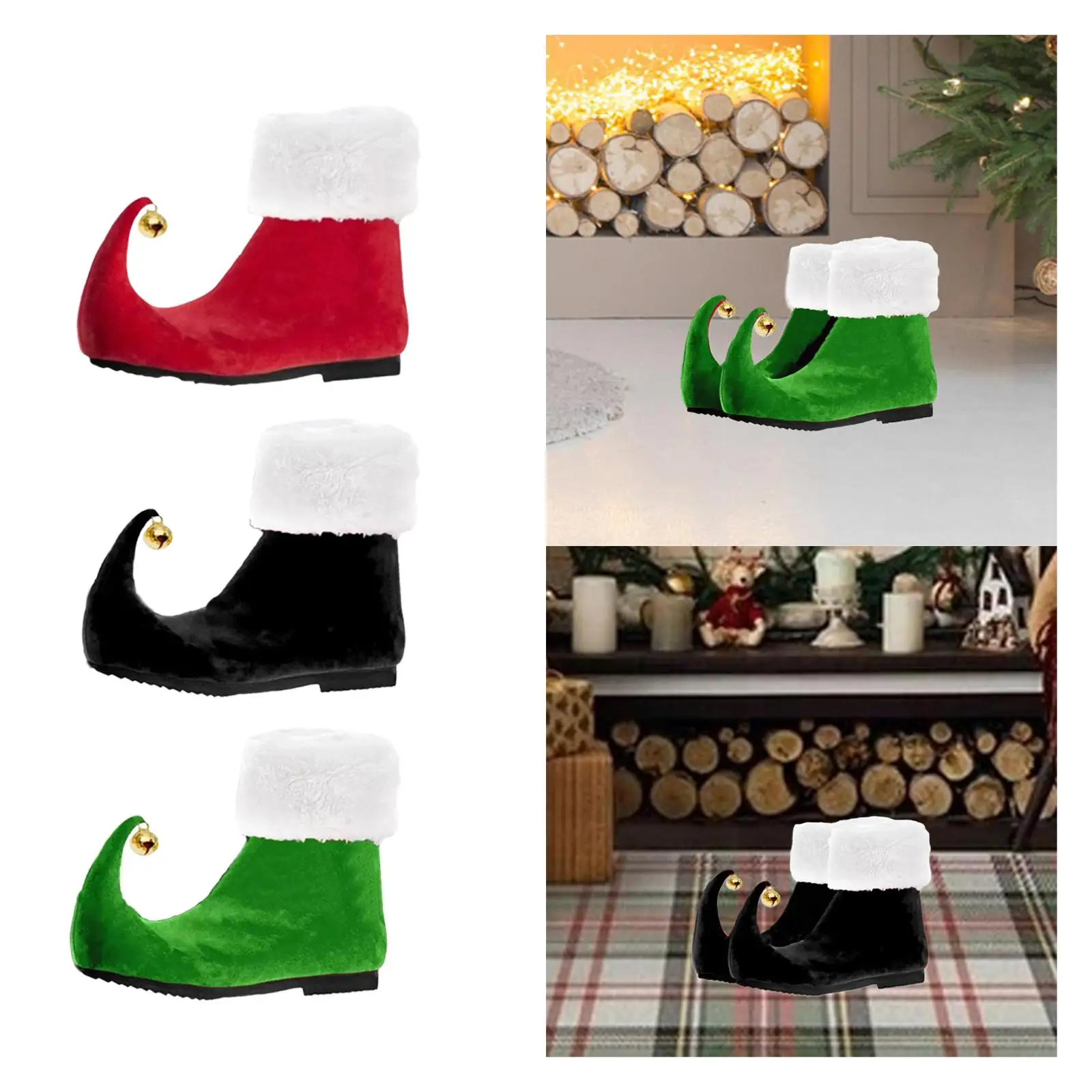 1 Pair of Elf Shoes Novelty Booties Clown Shoes Elf Boots Elf Feet Slippers for Adults with Christmas Bells for Dress up Xmas
1 Pair of Elf Shoes Novelty Booties Clown Shoes Elf Boots Elf Feet Slippers for Adults with Christmas Bells for Dress up Xmas