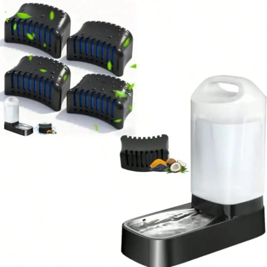 Automatic Dog Water Bowl Dispenser With 5 Filter 2.4 Gal Large Gravity Auto Pet Water Feeder Waterer With Stainless Steel Bowl And Easy Carry Handle For Large Dog Cat Multi Pet E
Automatic Dog Water Bowl Dispenser With 5 Filter 2.4 Gal Large Gravity Auto Pet Water Feeder Waterer With Stainless Steel Bowl And Easy Carry Handle For Large Dog Cat Multi Pet E