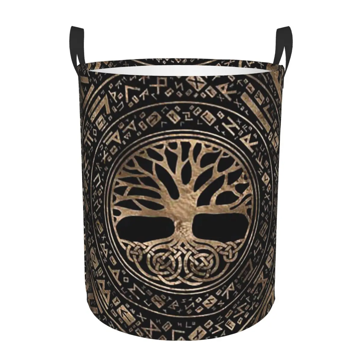 Tree Of Life Yggdrasil Runic Pattern Foldable Laundry Baskets Dirty Clothes Sundries Storage Basket Large Waterproof Bag
Tree Of Life Yggdrasil Runic Pattern Foldable Laundry Baskets Dirty Clothes Sundries Storage Basket Large Waterproof Bag