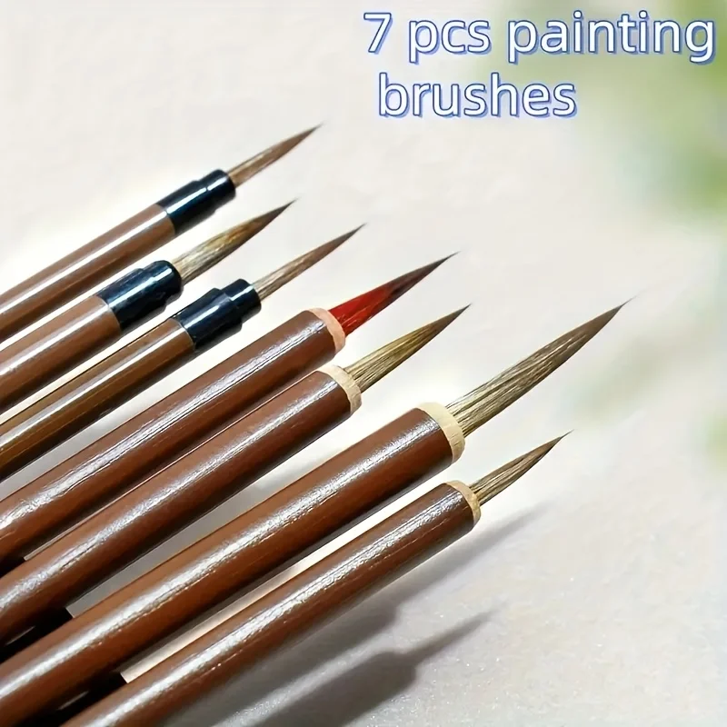 7 Fine Line Art Brush Set - DIY digital painting pen for detail painting, Chinese calligraphy and precision art works - gourd ha
7 Fine Line Art Brush Set - DIY digital painting pen for detail painting, Chinese calligraphy and precision art works - gourd ha