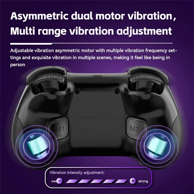Gray Bluetooth Wireless Game Controller With Programmable Turbo Motion Sensor 6-Axis For Switch Steam PS3 PS4 PC
Gray Bluetooth Wireless Game Controller With Programmable Turbo Motion Sensor 6-Axis For Switch Steam PS3 PS4 PC