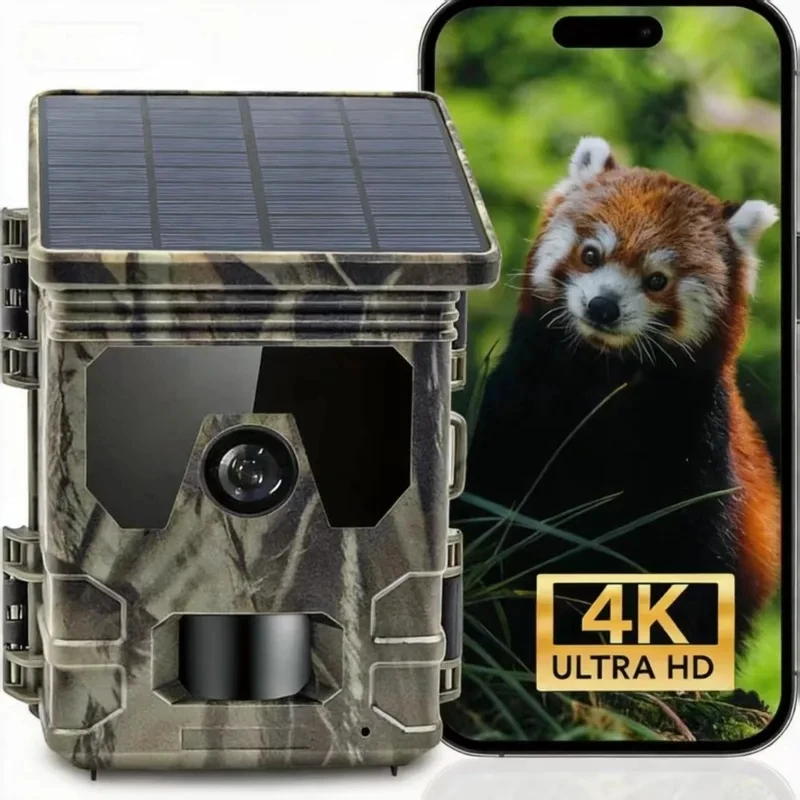 HC600A Solar Powered Trail Camera 4K HD Night Vision Waterproof IR Motion Detection Hunting Camera for Outdoor Wildlife Monitori
HC600A Solar Powered Trail Camera 4K HD Night Vision Waterproof IR Motion Detection Hunting Camera for Outdoor Wildlife Monitori