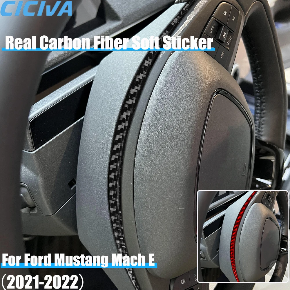 Real Carbon Fiber Car Accessories Driver Wheel Strip Trim Decorative Trim Cover Soft Sticker For Ford Mustang Mach E 2021 2022
Real Carbon Fiber Car Accessories Driver Wheel Strip Trim Decorative Trim Cover Soft Sticker For Ford Mustang Mach E 2021 2022