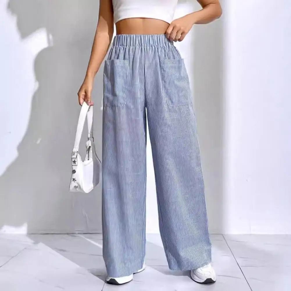 Fashion Casual Women Pants Plaid Print Wide Leg Trousers with Pockets for Women Elastic Waist Mid-rise Wide Leg Long Trousers
Fashion Casual Women Pants Plaid Print Wide Leg Trousers with Pockets for Women Elastic Waist Mid-rise Wide Leg Long Trousers