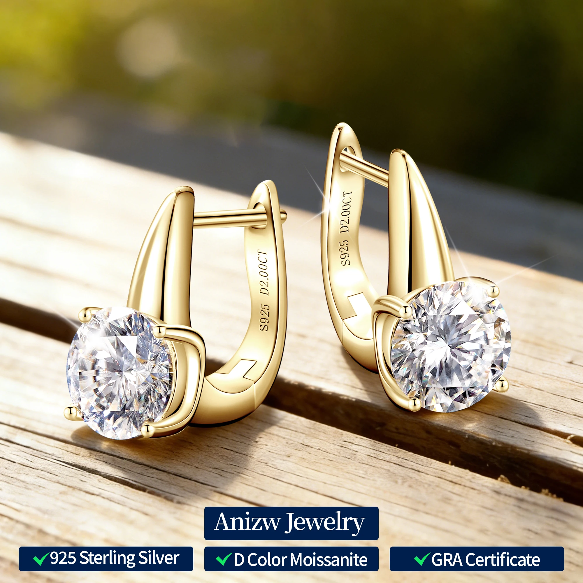 Anziw 2,0 карата, 8 мм, цвет D, муассанит, U-образные серьги-кольца для женщин, серебро 925 пробы, пасьянс, лабораторные бриллианты, искрящиеся ювелирные изделия, тренд 2023 года
Anziw 2,0 карата, 8 мм, цвет D, муассанит, U-образные серьги-кольца для женщин, серебро 925 пробы, пасьянс, лабораторные бриллианты, искрящиеся ювелирные изделия, тренд 2023 года