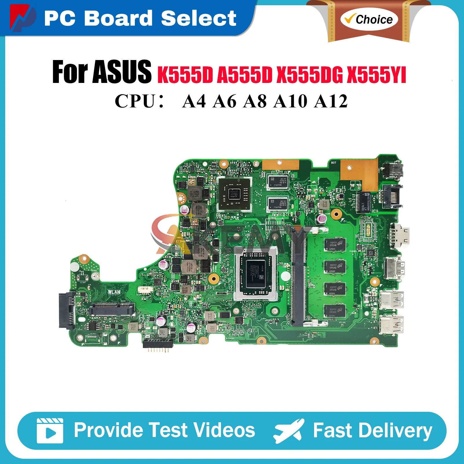 Материнская плата для ноутбука X555DG ASUS VivoBook X555D X555YI X555DG X555YA K555D A555D с процессором A4 A6 A8 A10 A12
Материнская плата для ноутбука X555DG ASUS VivoBook X555D X555YI X555DG X555YA K555D A555D с процессором A4 A6 A8 A10 A12