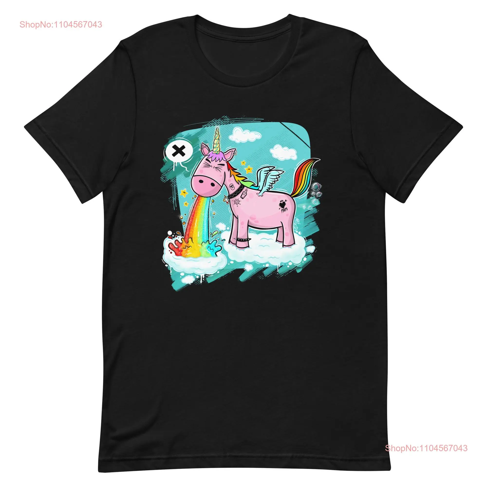 Puking Unicorn T shirt Design Lovers Cartoon Tess Evil Cool long or short sleeves
Puking Unicorn T shirt Design Lovers Cartoon Tess Evil Cool long or short sleeves