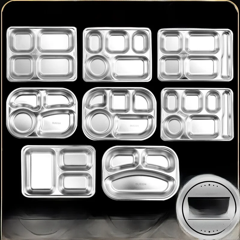 Thiened 304 Stainl Steel Square Dinner Plate with Cover Children's Student Lunch Box Tableware Partition Lunch Box Plate
Thiened 304 Stainl Steel Square Dinner Plate with Cover Children's Student Lunch Box Tableware Partition Lunch Box Plate