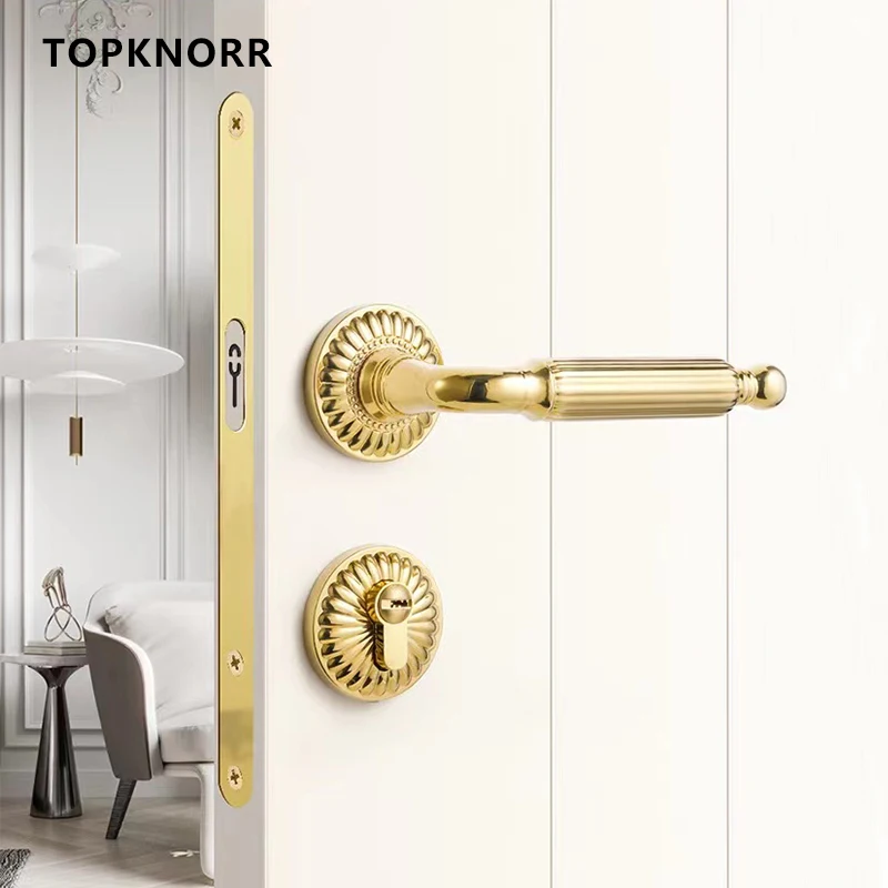 Gold Bedroom Door Lock Indoor Door Handle Silent Magnetic Suction Retro American Style Split Home Wooden Door Anti-theft Lock
Gold Bedroom Door Lock Indoor Door Handle Silent Magnetic Suction Retro American Style Split Home Wooden Door Anti-theft Lock