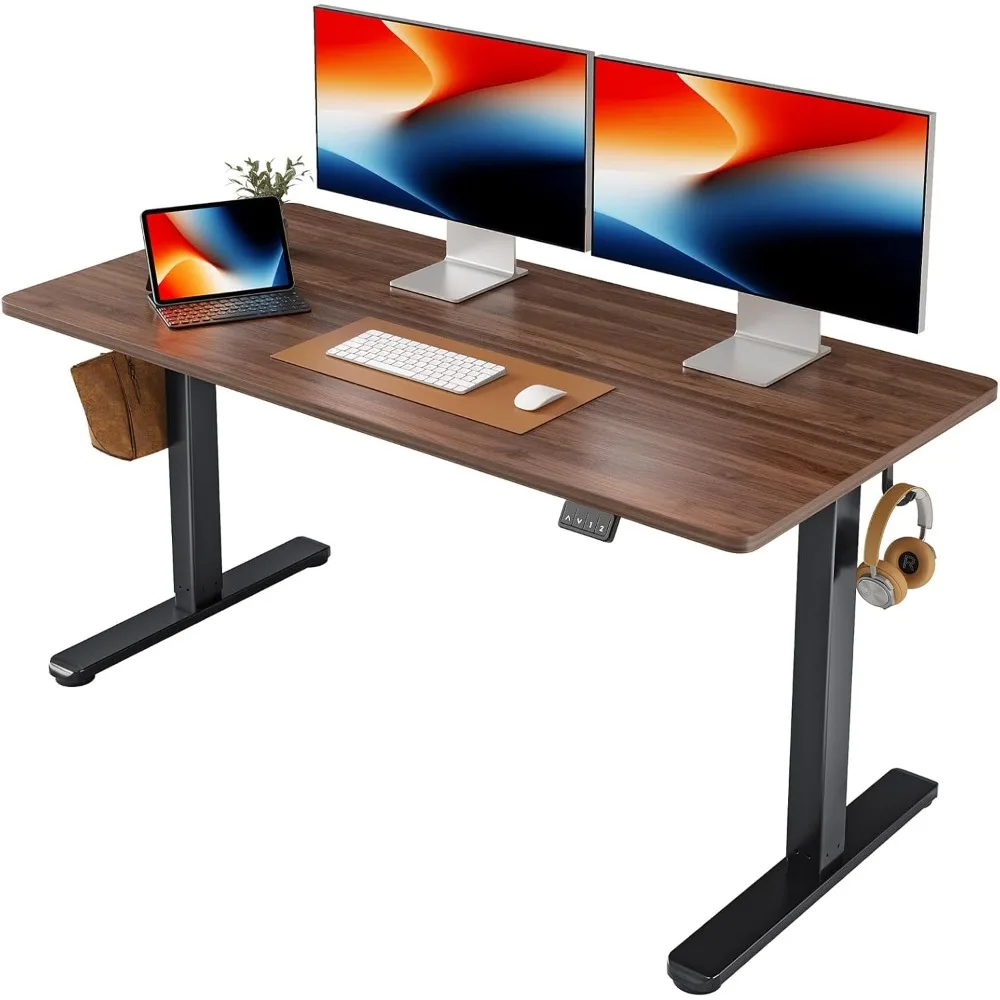 Electric Standing Desk, Height Adjustable Stand up Desk, 55 x 24 Inches Sit Stand Home Office Desk, Computer Desk, Black Walnut
Electric Standing Desk, Height Adjustable Stand up Desk, 55 x 24 Inches Sit Stand Home Office Desk, Computer Desk, Black Walnut