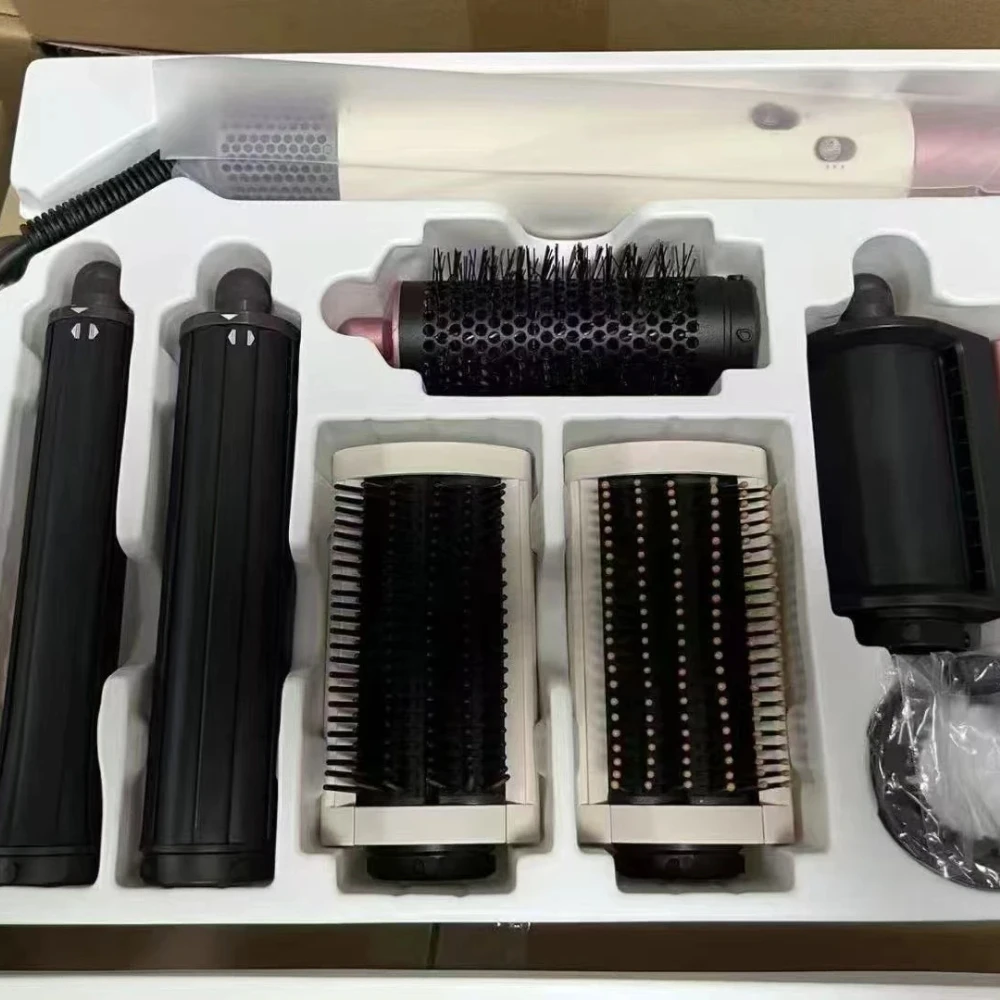 New 7-in-1 Multi-Function Hair Dryer Curling Iron Straightener Hot Air Comb Styling Kit Salon-like results at home haircurlers
New 7-in-1 Multi-Function Hair Dryer Curling Iron Straightener Hot Air Comb Styling Kit Salon-like results at home haircurlers