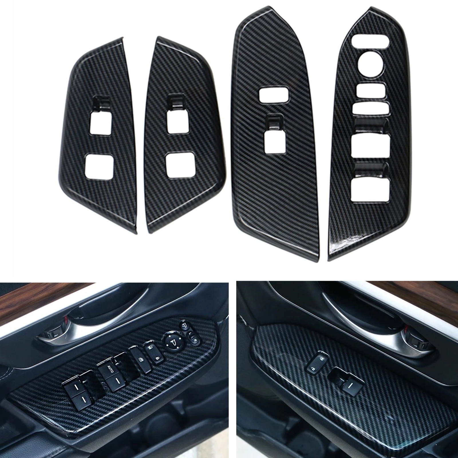 4pcs Peach Wood Look/Carbon Fiber Look Car Interior Door Window Lift Switch Button Panel Cover Trim For Honda CRV CR-V 2017-2022
4pcs Peach Wood Look/Carbon Fiber Look Car Interior Door Window Lift Switch Button Panel Cover Trim For Honda CRV CR-V 2017-2022