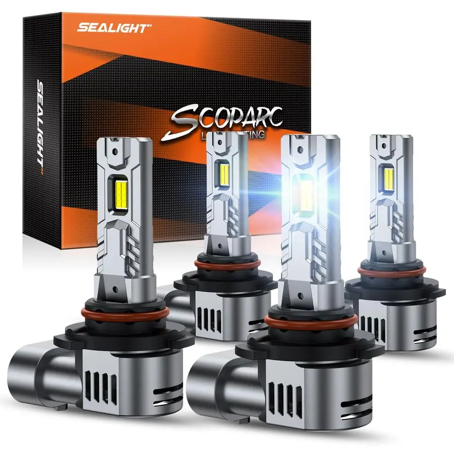 S2S 9005 HB3 9006 HB4 Light Bulbs Combo, 100,000LM Super Brighter, 6500K Pure White 9005 9006 Fog Bulbs, 60K Hours Lifespan, 2P
S2S 9005 HB3 9006 HB4 Light Bulbs Combo, 100,000LM Super Brighter, 6500K Pure White 9005 9006 Fog Bulbs, 60K Hours Lifespan, 2P