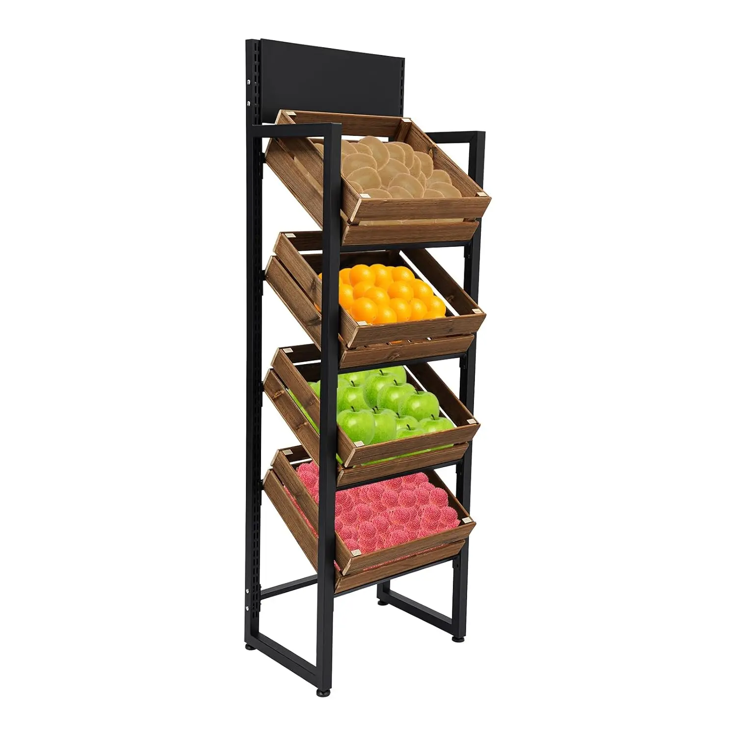 4Tier Wood Fruit Vegetable Storage Rack Display Stand Organizer Kitchen Store Pantry 20.47x13.78x62.99in Custom
4Tier Wood Fruit Vegetable Storage Rack Display Stand Organizer Kitchen Store Pantry 20.47x13.78x62.99in Custom