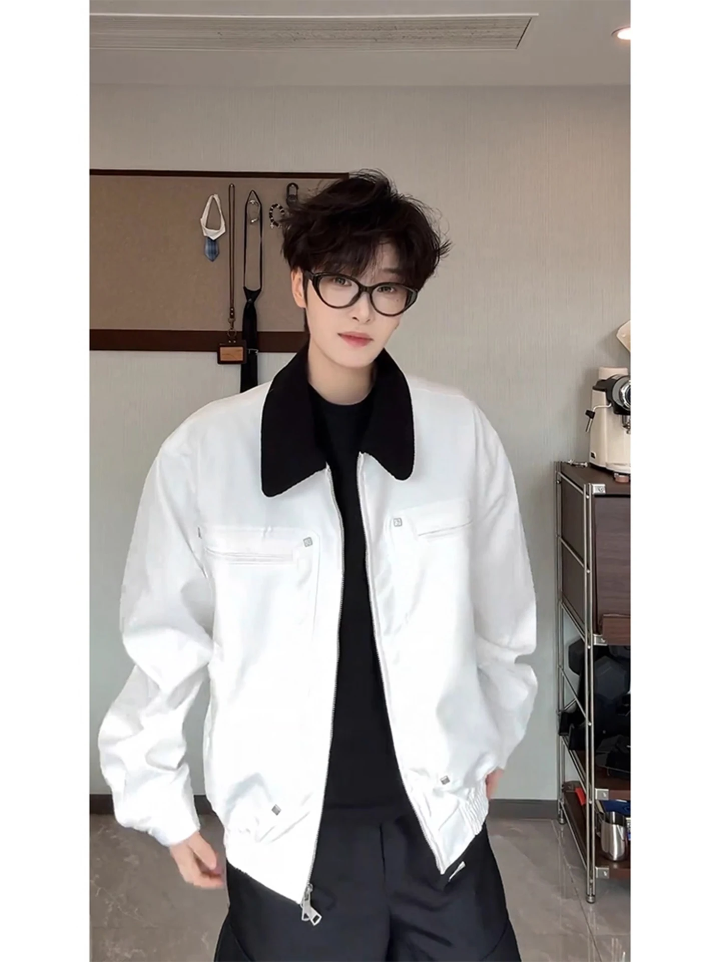 Detroit Patchwork Color Flight Jaet Men's Autumn American Retro Design Workwear Outerwear High-End Feeling Baseball orm
Detroit Patchwork Color Flight Jaet Men's Autumn American Retro Design Workwear Outerwear High-End Feeling Baseball orm