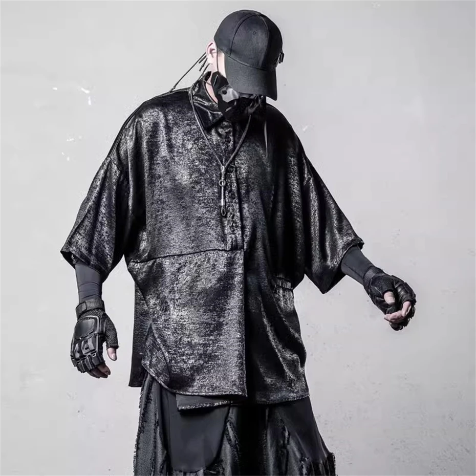 Summer Short Sleeve Shirts Men Streetwear Hip Hop Fake Two Pieces Shirt Oversized Harajuku Thin Loose Casual Shirts Coats
Summer Short Sleeve Shirts Men Streetwear Hip Hop Fake Two Pieces Shirt Oversized Harajuku Thin Loose Casual Shirts Coats