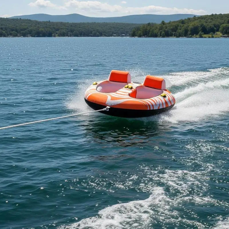 Dual Cockpit Inflatable Water Sled 68 x 67 Inches For Lake Ocean River, 340lbs Capacity 840D Nylon Cover Padded Grab Handles Safety Valve Accessory
Dual Cockpit Inflatable Water Sled 68 x 67 Inches For Lake Ocean River, 340lbs Capacity 840D Nylon Cover Padded Grab Handles Safety Valve Accessory