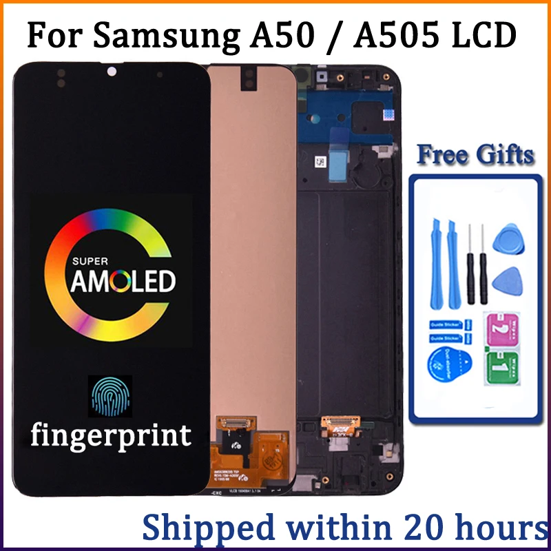 Super AMOLED For Samsung A50 SM-A505FN/DS A505F/DS A505 LCD Display Touch Screen Digitizer With Frame For Samsung A50 lcd
Super AMOLED For Samsung A50 SM-A505FN/DS A505F/DS A505 LCD Display Touch Screen Digitizer With Frame For Samsung A50 lcd