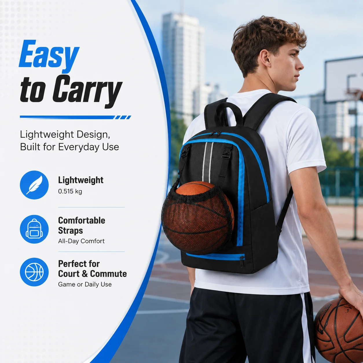 Basketball Backpack Large Sports Bag with Separate Ball Holder Shoes Compartment Fit for Soccer, Volleyball, Swim, Gym, Travel
Basketball Backpack Large Sports Bag with Separate Ball Holder Shoes Compartment Fit for Soccer, Volleyball, Swim, Gym, Travel