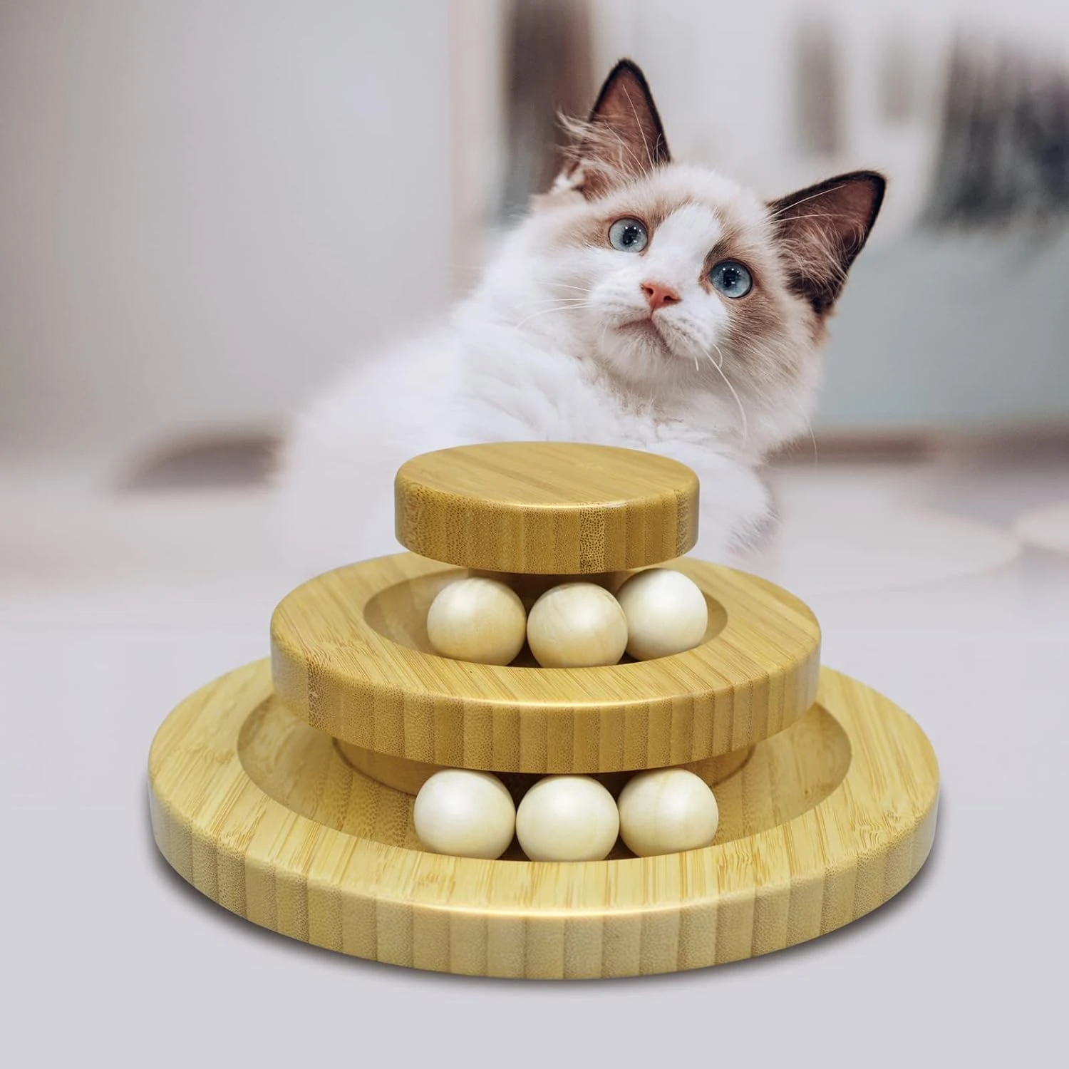 Engaging Interactive Sustainable Wooden Cat Ball Tower with Removable 6 Balls for Endless Indoor Playtime Fun and Entertainment
Engaging Interactive Sustainable Wooden Cat Ball Tower with Removable 6 Balls for Endless Indoor Playtime Fun and Entertainment