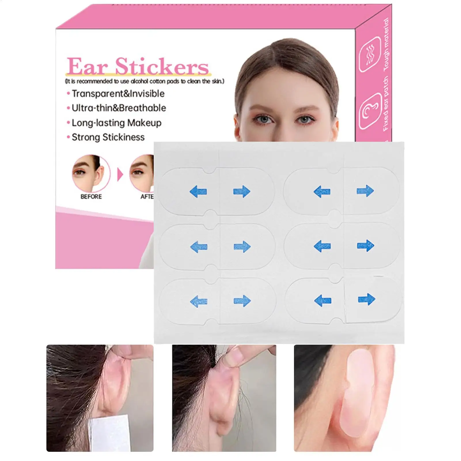 30 pairs Ear Tape Invisible Ear Patches Ear Corrector Ear Tape Ear Stickers Pinning Back Ears Cosmetic Aesthetic Correctors
30 pairs Ear Tape Invisible Ear Patches Ear Corrector Ear Tape Ear Stickers Pinning Back Ears Cosmetic Aesthetic Correctors