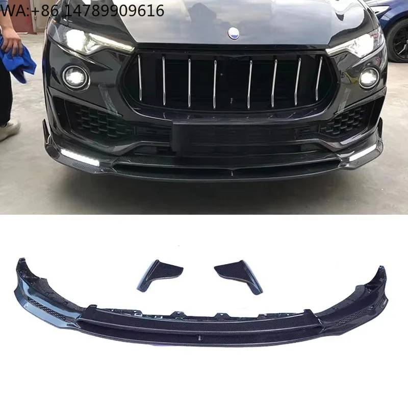 3pcs New High Quality Carbon Fiber Front Diffuser Bumper Lip High Polished Bolt-On 100% Fitment for Levante 2016-2021
3pcs New High Quality Carbon Fiber Front Diffuser Bumper Lip High Polished Bolt-On 100% Fitment for Levante 2016-2021