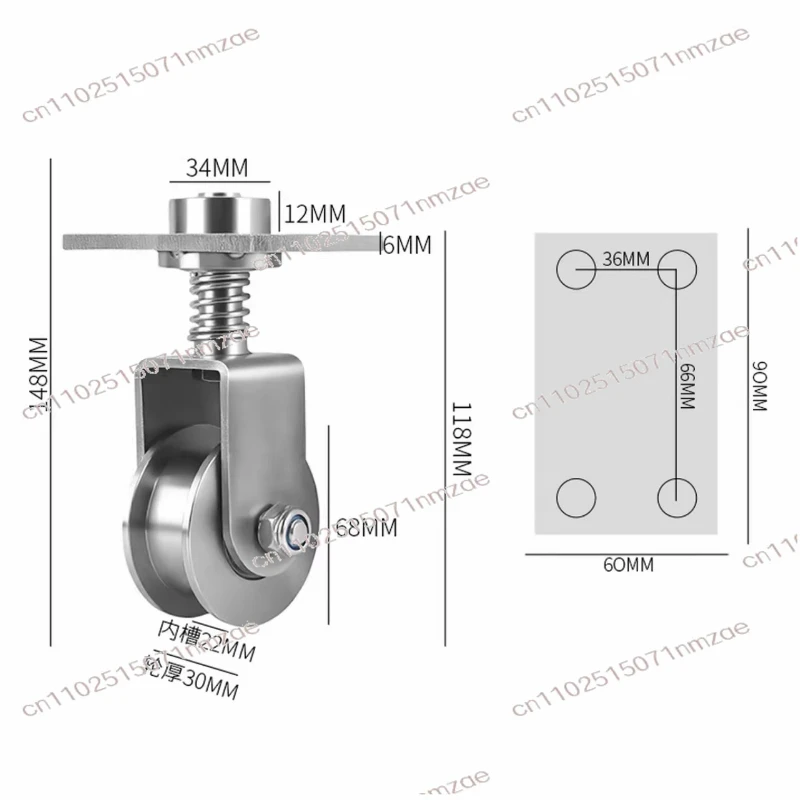 Gate Accessoreis Ground Rail Rollers with Spring 304 Stainless Steel V U H Shaped Omni-wheel Universal Pulley Sliding
Gate Accessoreis Ground Rail Rollers with Spring 304 Stainless Steel V U H Shaped Omni-wheel Universal Pulley Sliding