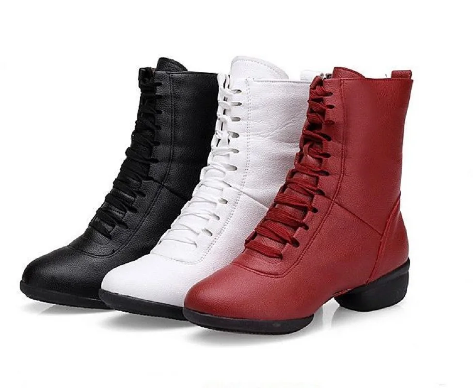 New High Quality Soft Leather Women's Latin Dance Boots Soft Sole Anti-skid Modern Dance Shoes Ballroom Dancing Training Shoe
New High Quality Soft Leather Women's Latin Dance Boots Soft Sole Anti-skid Modern Dance Shoes Ballroom Dancing Training Shoe
