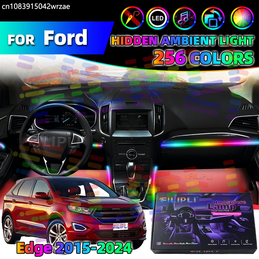 10 in 1 For Ford Edge 2015-2024 Years Car Interior Ambient Lights Strips Breathing Lighting Kit App Control Auto LED strips
10 in 1 For Ford Edge 2015-2024 Years Car Interior Ambient Lights Strips Breathing Lighting Kit App Control Auto LED strips