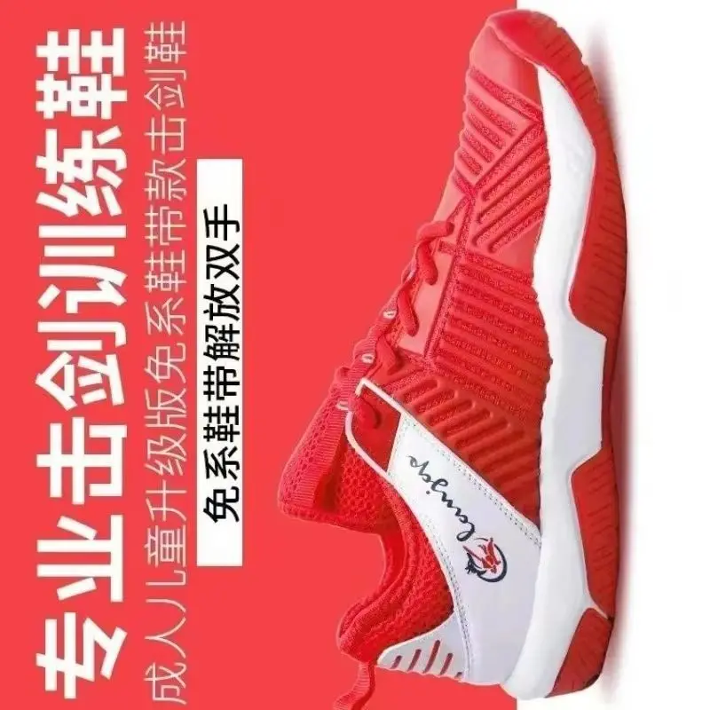 Professional Fencing Shoes for Unisex Comfortable Sport Sneakers Man Designer Gym Training Shoes Men Women Non-Slip Fencing Shoe
Professional Fencing Shoes for Unisex Comfortable Sport Sneakers Man Designer Gym Training Shoes Men Women Non-Slip Fencing Shoe