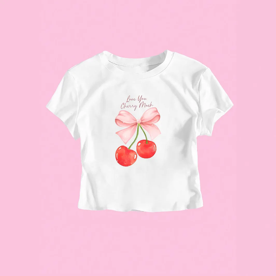 2026 Summer New Round Neck Short Sleeve Casual Loose Cherry T-shirt
2026 Summer New Round Neck Short Sleeve Casual Loose Cherry T-shirt