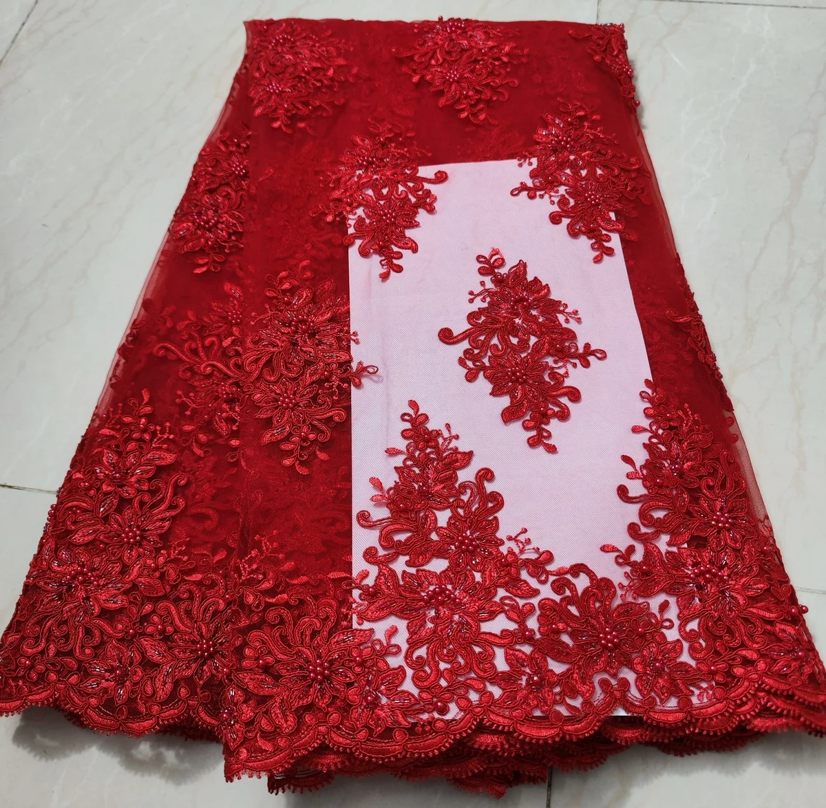 2025 Latest Classical Red African Handmade Beads Sequins Lace Fabric Beaded French Tulle Lace Fabric For Wedding Dress LWH23108
2025 Latest Classical Red African Handmade Beads Sequins Lace Fabric Beaded French Tulle Lace Fabric For Wedding Dress LWH23108