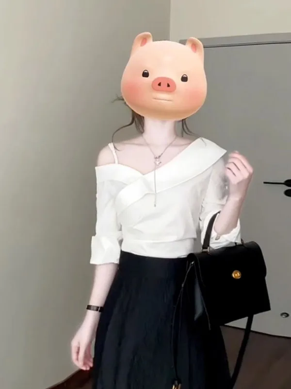 White Shirt Black Skirt Set Women's Commute Fashionable Gentle Korean Style Spring 2025 New Arrival Two-Piece Suit
White Shirt Black Skirt Set Women's Commute Fashionable Gentle Korean Style Spring 2025 New Arrival Two-Piece Suit