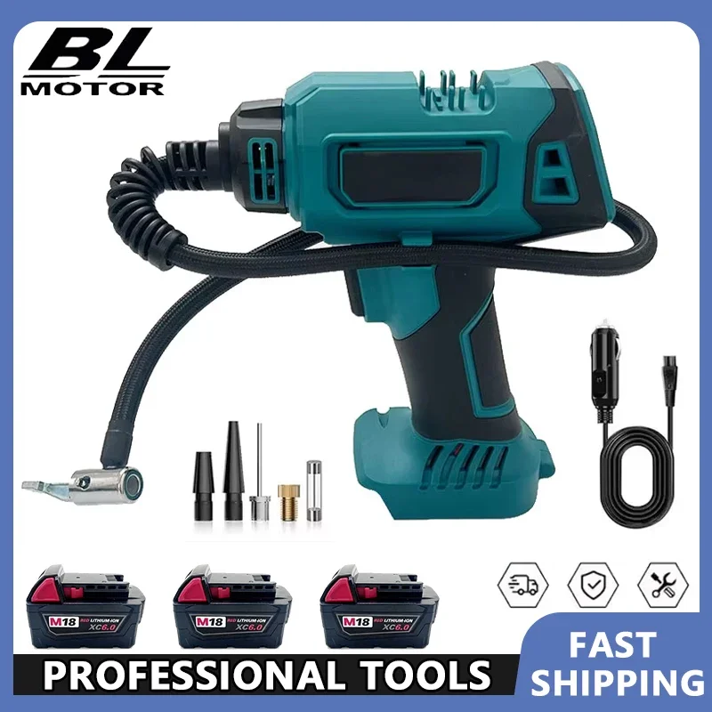 Подходит для Makita 12V, перезаряжаемый ручной компрессор для автомобилей, для аккумулятора 18V, беспроводной портативный электрический воздушный насос с шлангом 600 мм.
Подходит для Makita 12V, перезаряжаемый ручной компрессор для автомобилей, для аккумулятора 18V, беспроводной портативный электрический воздушный насос с шлангом 600 мм.