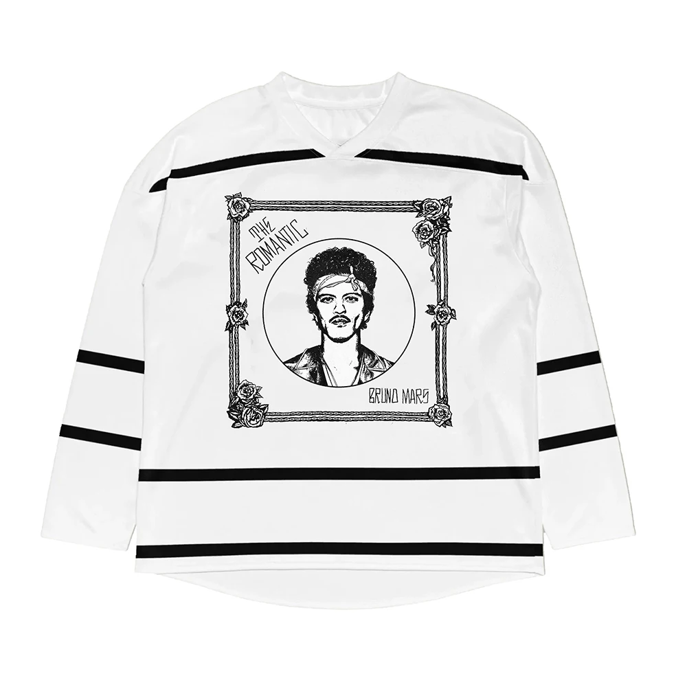 Футболка унисекс с длинным рукавом и V-образным вырезом в стиле хоккейной майки, свободного кроя, с 3D-принтом, дизайн певца Брюна Марса, уличная одежда
Футболка унисекс с длинным рукавом и V-образным вырезом в стиле хоккейной майки, свободного кроя, с 3D-принтом, дизайн певца Брюна Марса, уличная одежда