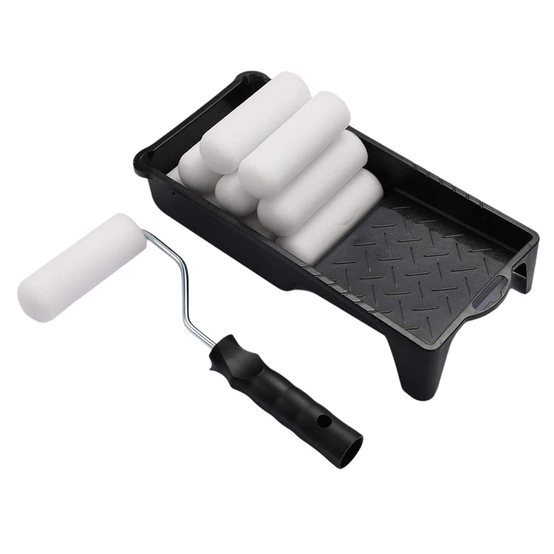 4Inch Foam Paint Roller, Roller Frame With Mini Paint Roller Cover Replacement With Foam Covered Ends, (12 Pieces)
4Inch Foam Paint Roller, Roller Frame With Mini Paint Roller Cover Replacement With Foam Covered Ends, (12 Pieces)