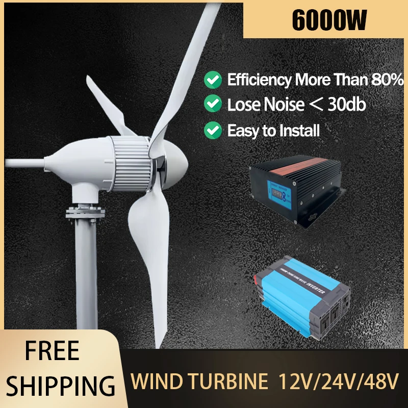 New Upgraded And More Powerful 10KW/6KW Horizontal Wind Turbine Windmill Delivered From Polish Warehouse Low Speed Low Noise
New Upgraded And More Powerful 10KW/6KW Horizontal Wind Turbine Windmill Delivered From Polish Warehouse Low Speed Low Noise