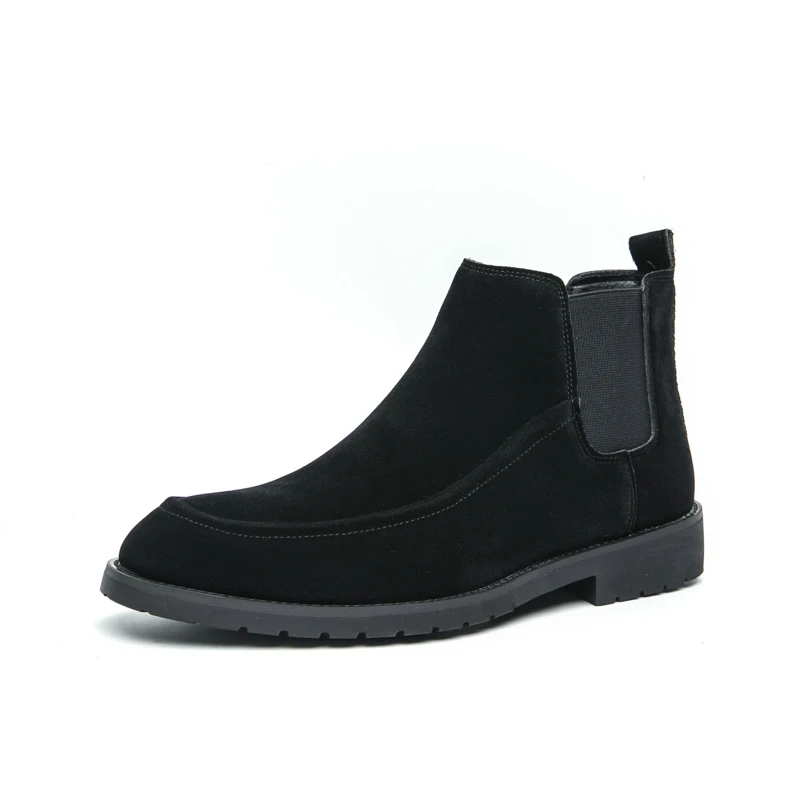 Men's new mid high top leather shoes, British style short boots, business casual versatile trendy shoes
Men's new mid high top leather shoes, British style short boots, business casual versatile trendy shoes