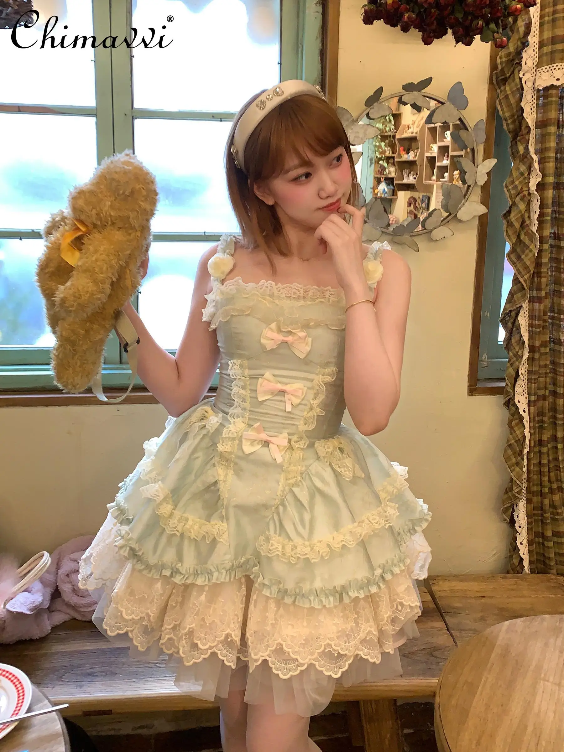 Gorgeous Princess Big Hem Lolita Dress 2025 Spring and Summer New Heavy Flower Sweet Bow Slim Elegant Short Women's Dress
Gorgeous Princess Big Hem Lolita Dress 2025 Spring and Summer New Heavy Flower Sweet Bow Slim Elegant Short Women's Dress