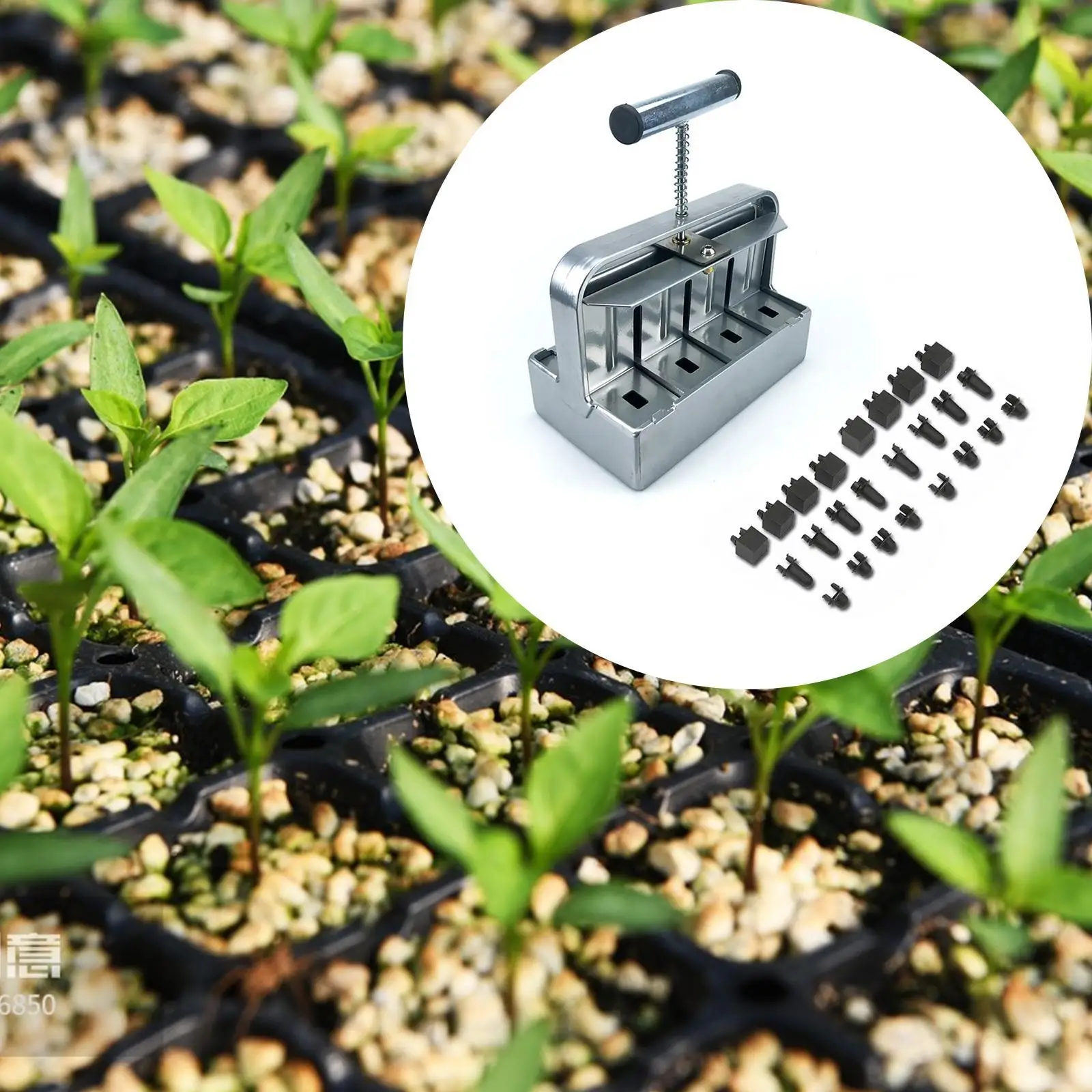 Handheld Soil Blocker Handheld Block Maker Easy to Use Manual Soil Block Maker for Cuttings Indoor Greenhouses Plant Propagation
Handheld Soil Blocker Handheld Block Maker Easy to Use Manual Soil Block Maker for Cuttings Indoor Greenhouses Plant Propagation