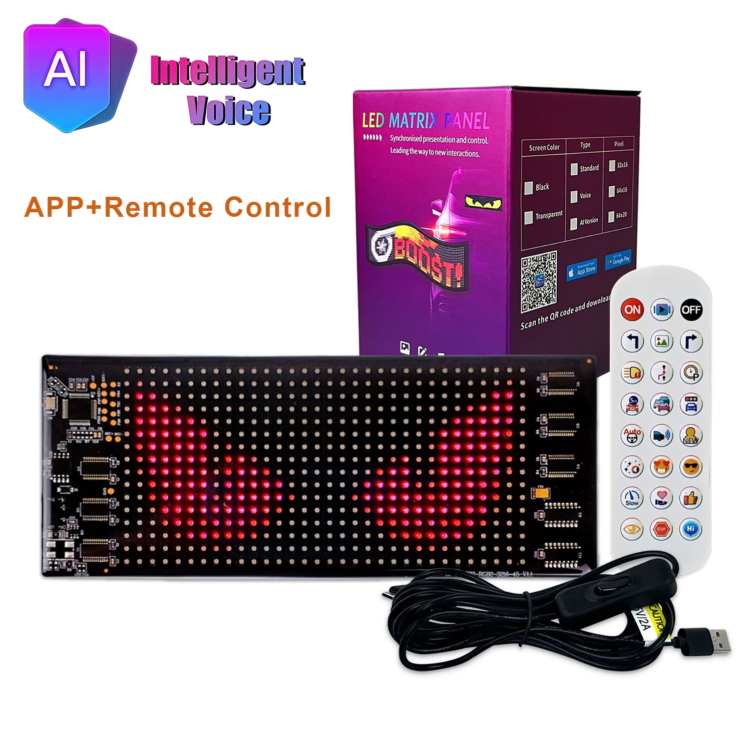 LED AI Truck Car Communication Voice Car Display Pixel Panel Screen Scrolling Board Ultra-thin Soft Flexible Remote APP Light
LED AI Truck Car Communication Voice Car Display Pixel Panel Screen Scrolling Board Ultra-thin Soft Flexible Remote APP Light